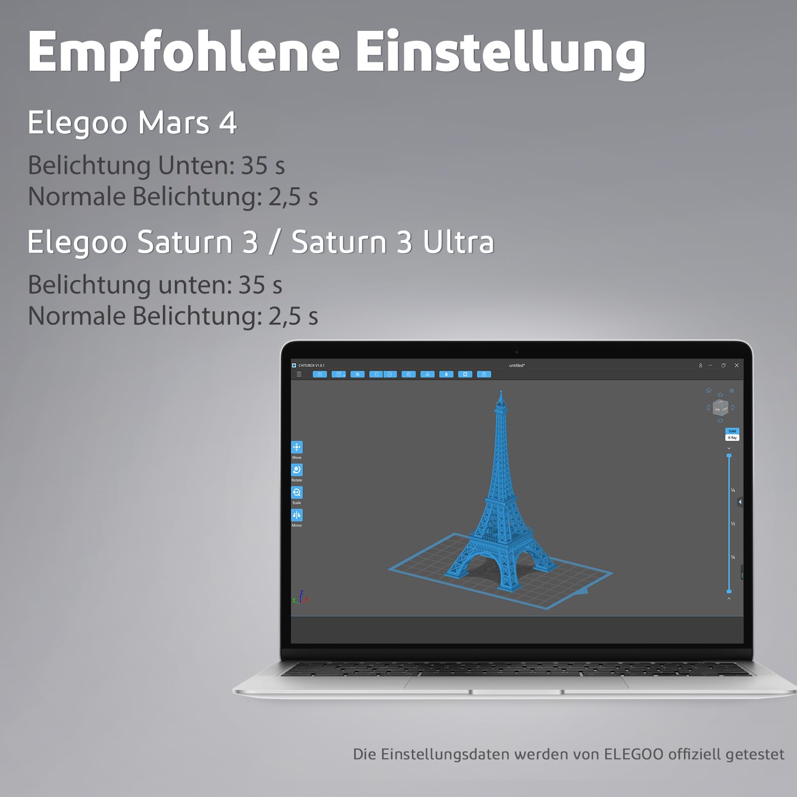 ELEGOO 8K Wasser Abwaschbar 3D Drucker Resin 1000g Grau, 405nm LCD UV-Härtung Water Washable Resin 3D Printer resin für LCD/SLA Resin 3D Drucker