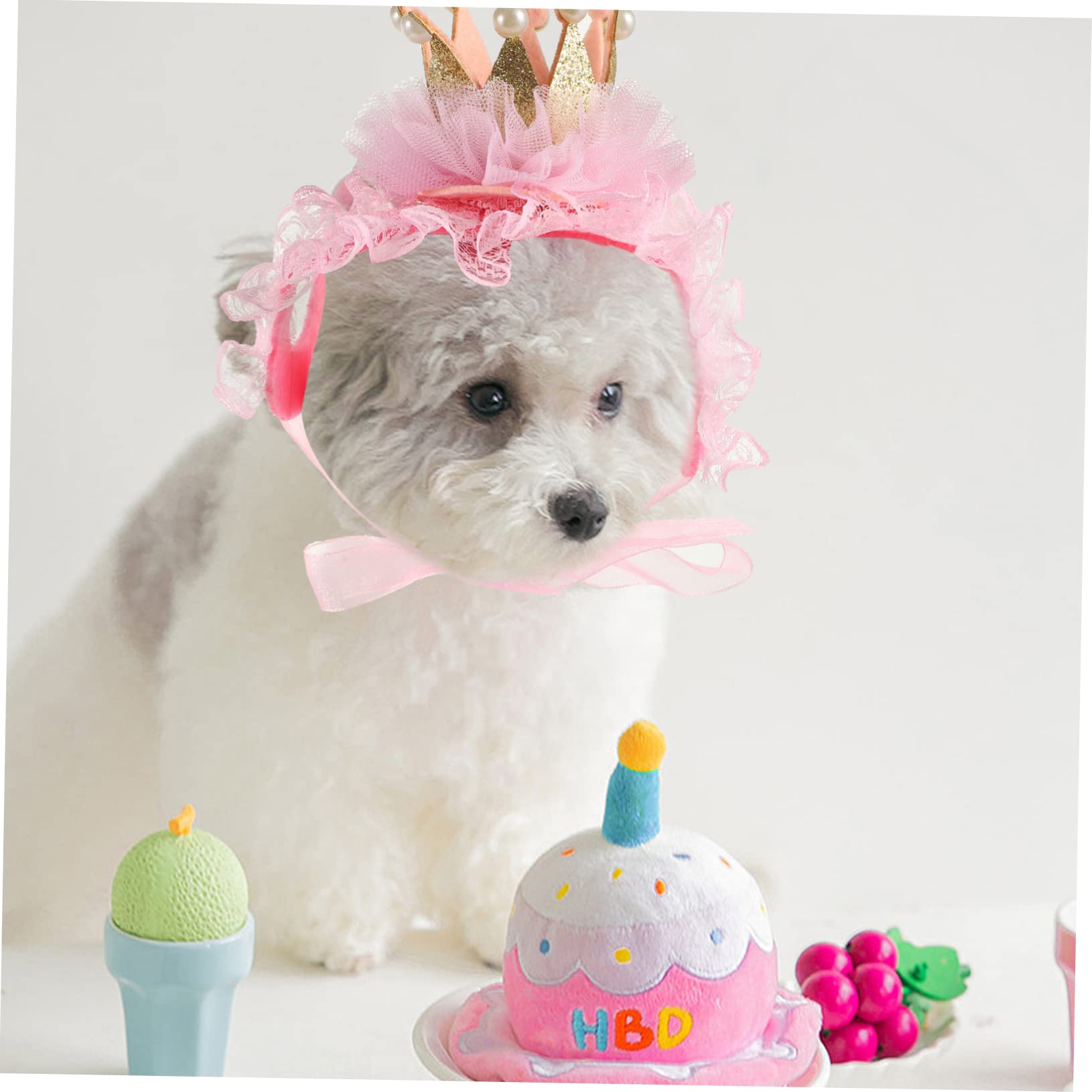 INOOMP 4sets Collari Per Gatti e Cani Con Accessori Cosplay Per Compleanni e Feste Decorazione Elegante e Confortevole Per Animali Domestici