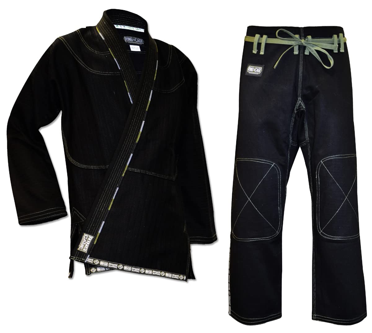 Ring to Cage ULTIMA Brazilian Jiu Jitsu Gi with 2 Pairs of Pants - Black (A3)