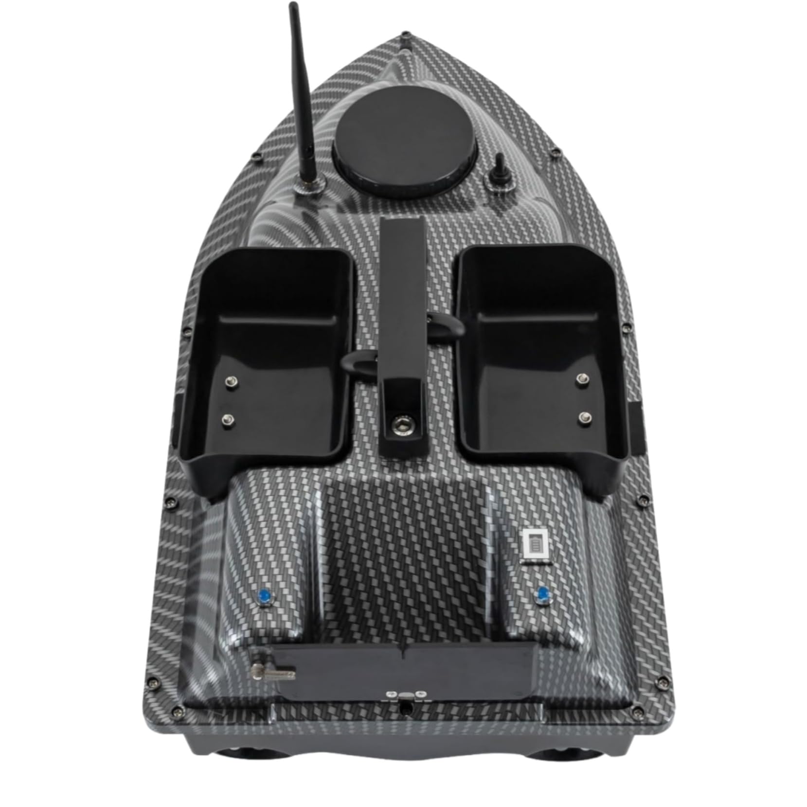 GPS-Smart-RC Bateau à leurres sans fil 2kg Chargement automatique d'avance Retour Télécommande 500M de distance Bateau de nid de pêche (fibre de carbone)