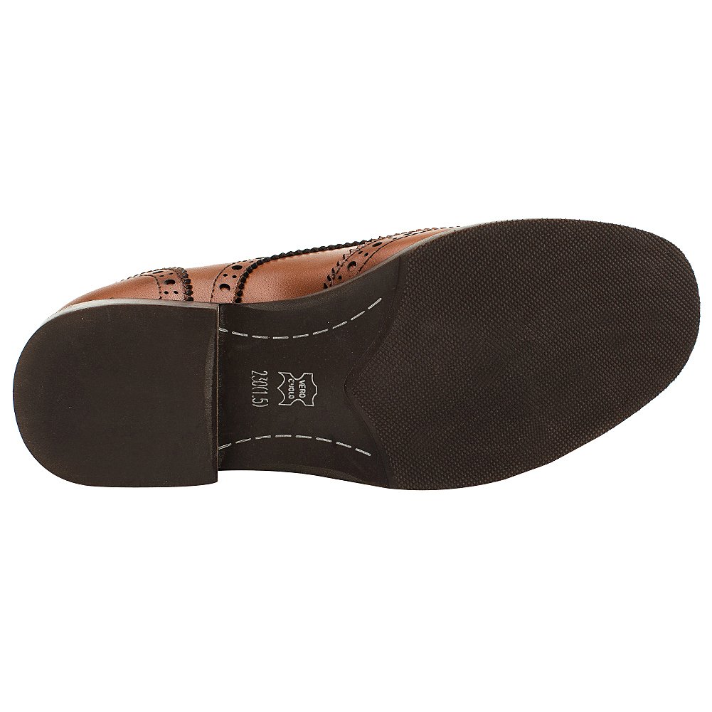rismart Mujer Brogue Dedo del Pie Puntiagudo Puntas De ala Oxfords Zapatos De Cordones