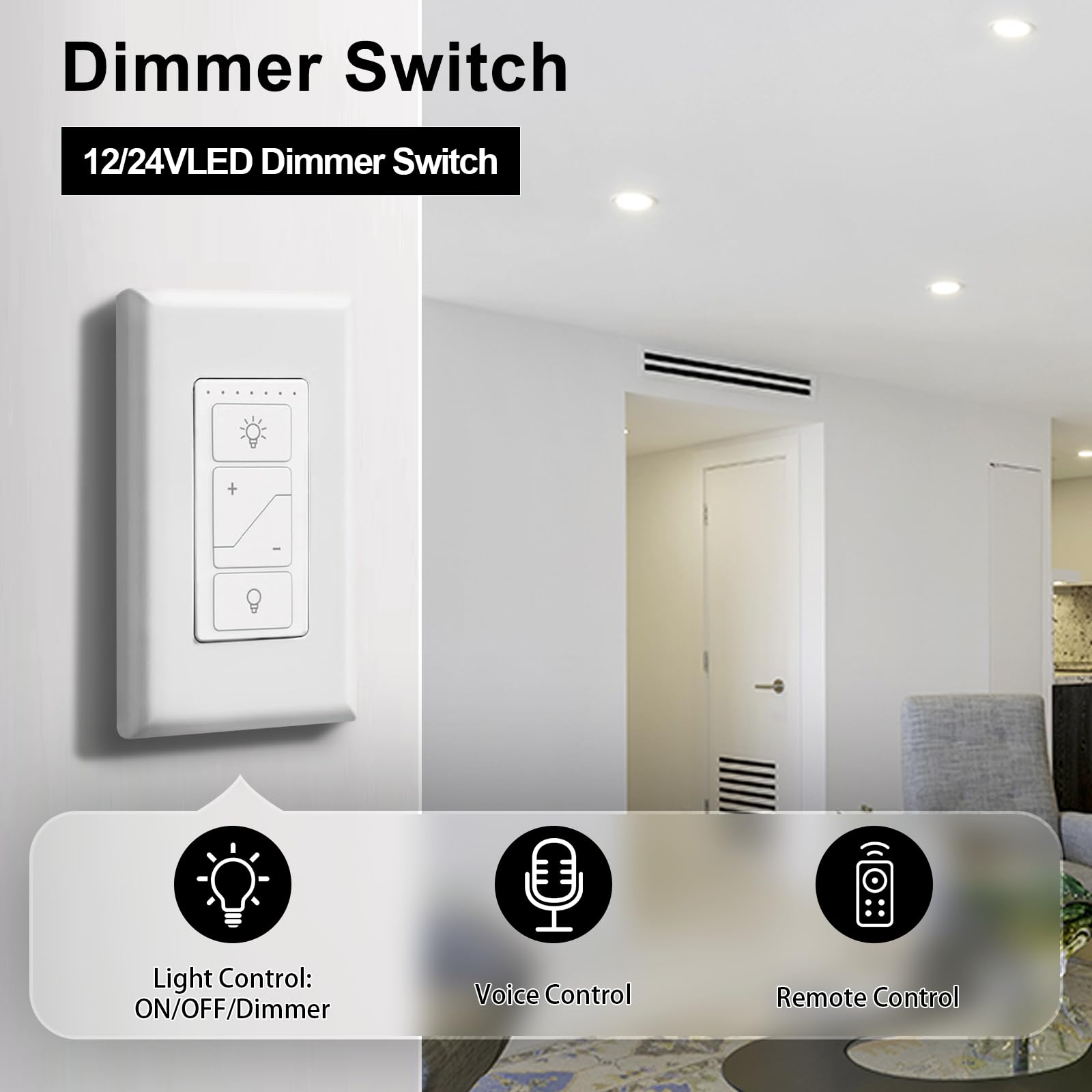 Variateur d'intensité numérique 12 V-24 V pour lumière LED