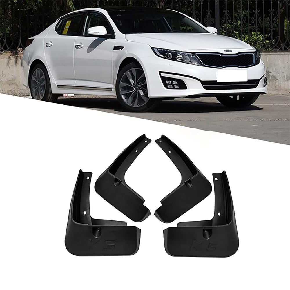 RJQXZXGQ Car Mud Flaps, for KIA Opitma K5 2015-2019 Front & Rear Car Mud Flaps, Splashproof Tough Auto Splash Guards Fenders