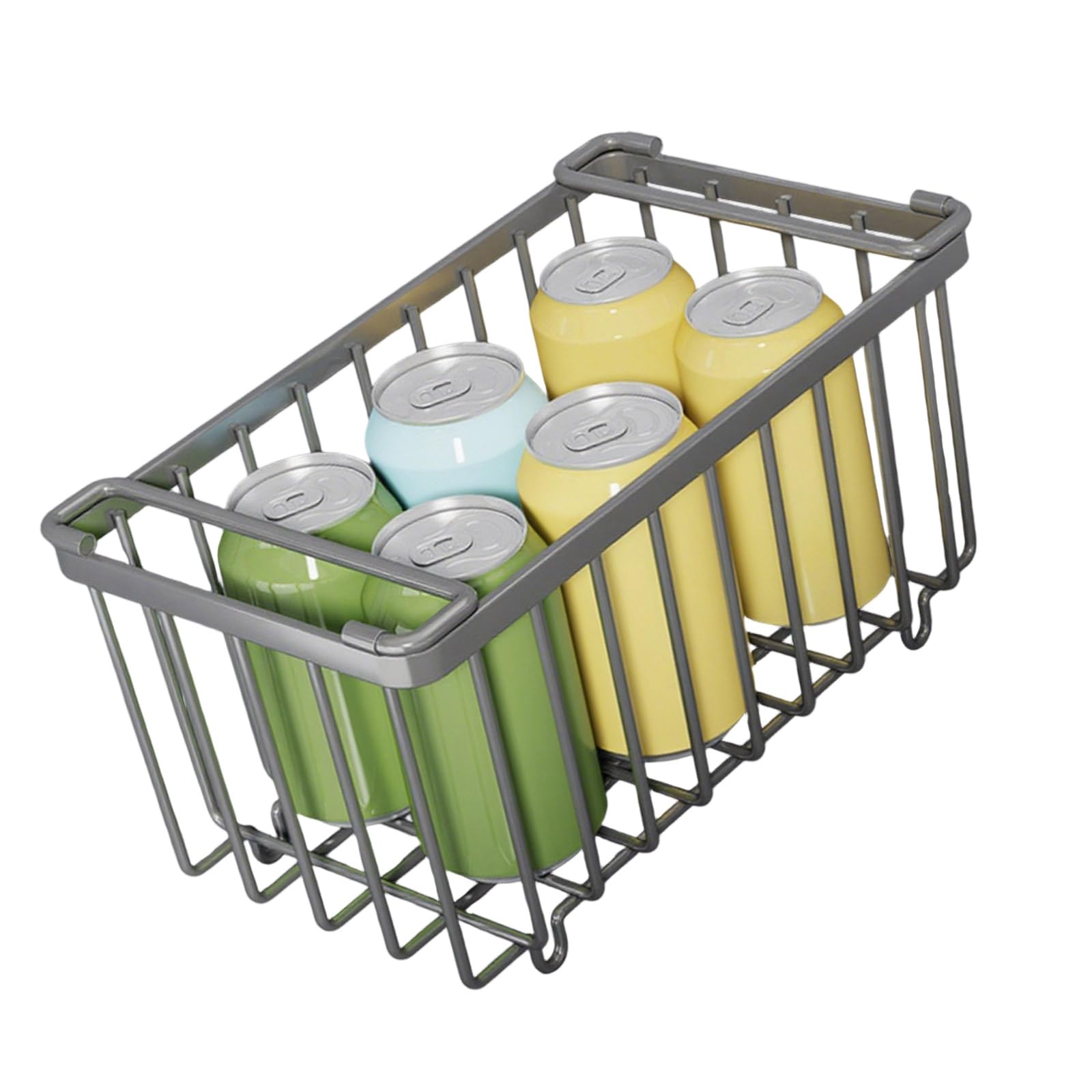 Tfaoys Grey Strong Modifiable Freezer Shelf Planner Metal Storage Rack For Efficient Food Categorization Oxidation Proof Refrigerator Rack