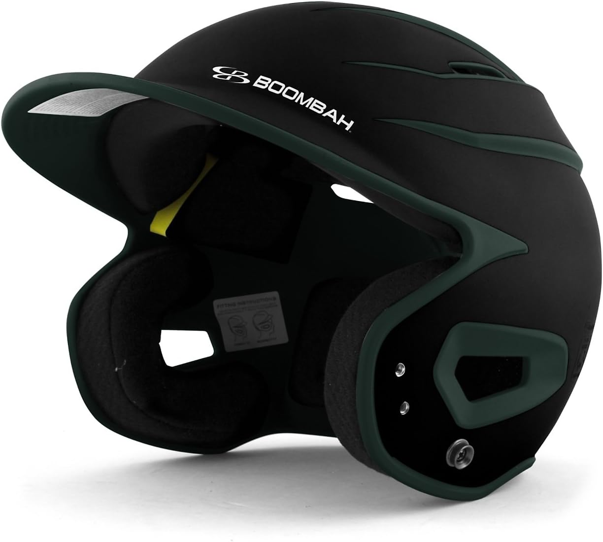 Boombah DEFCON Sleek Profile Batting Helmet - Lightweight ABS Shell, NOCSAE Certified for Baseball & Softball, Junior/Senior Sizes