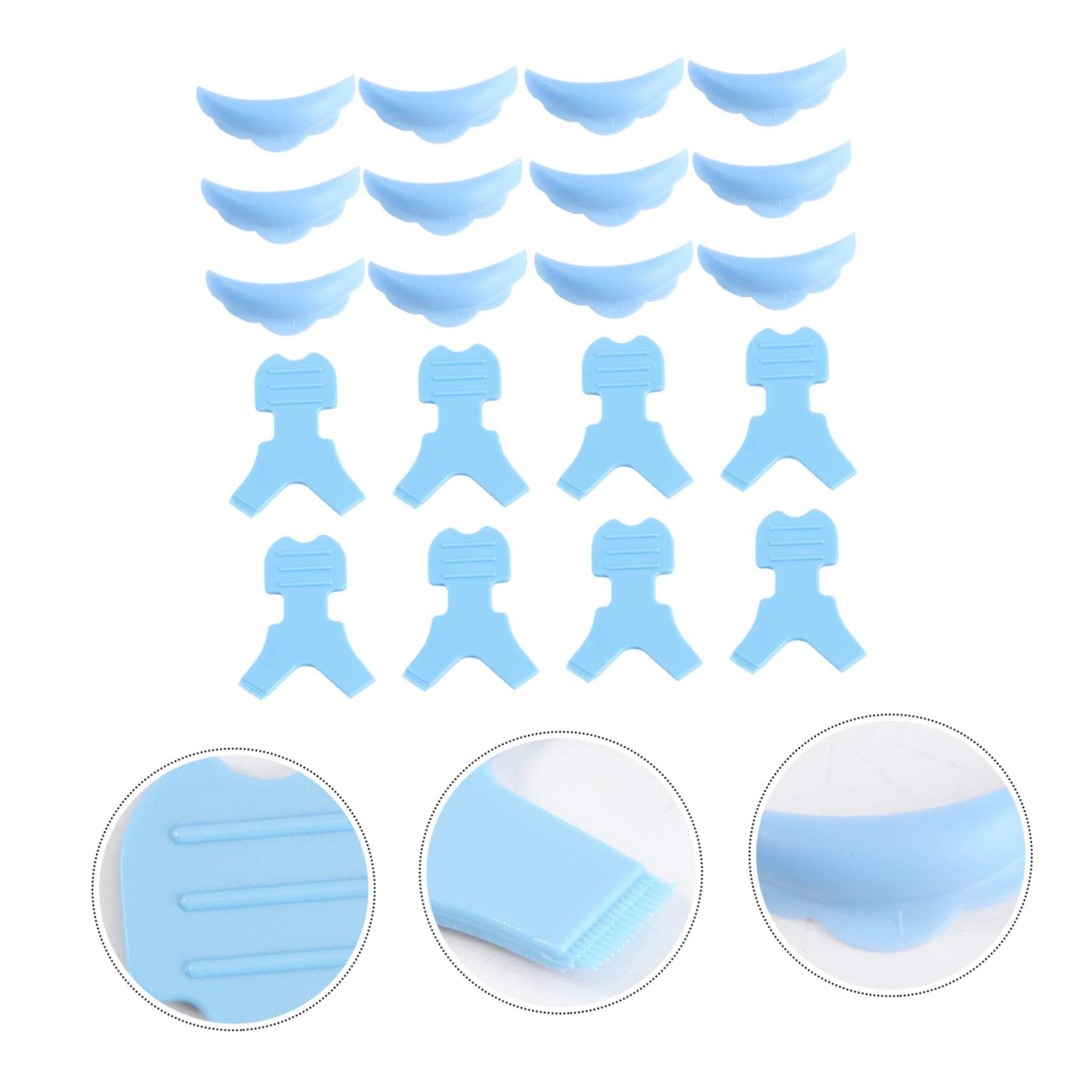 FRCOLOR 30paare Wimpern Perming Pads Mit Y-förmigen Bürsten Für Augenformen Geeignet Langlebig Für Wimpernverlängerung Und Lifting Sorgt Für Gleichmäßige Und Natürliche Wimpern