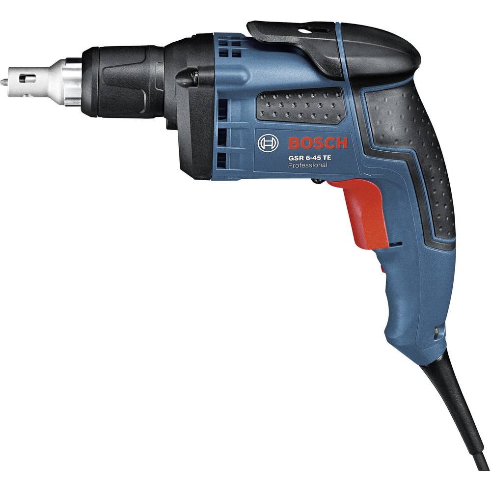 Bosch Professional GSR 6-45 TE - Atornillador para placa de yeso (701 W, 12 Nm, Hexágono interior de 1/4", en maletín)