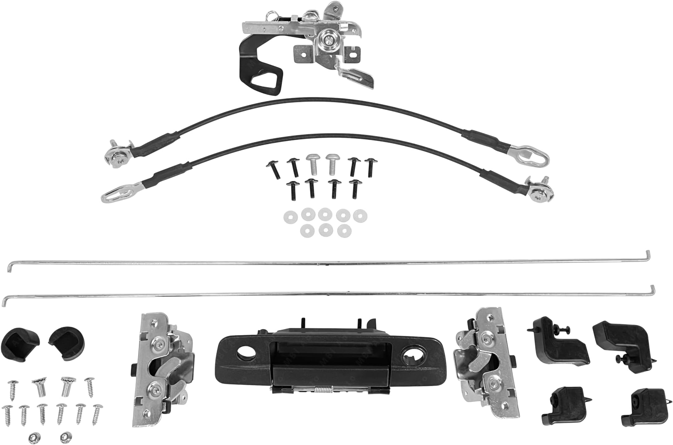 BUMPERS THAT DELIVERComplete Tailgate Hardware Repair Kit Rebuild Set Compatible with 2009-2018 RAM 1500 2500 3500 w/Lock & Cam Bezel 09-18, CH1900129
