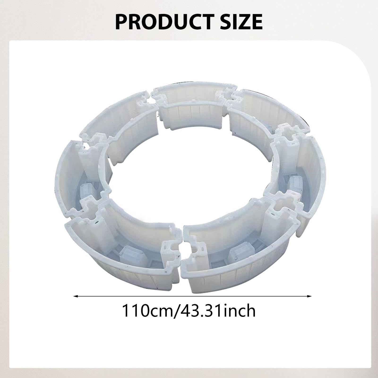 Baoblaze para moldear ladrillos de hormigón, herramienta reutilizable para moldear bloques de cemento y, 110cm