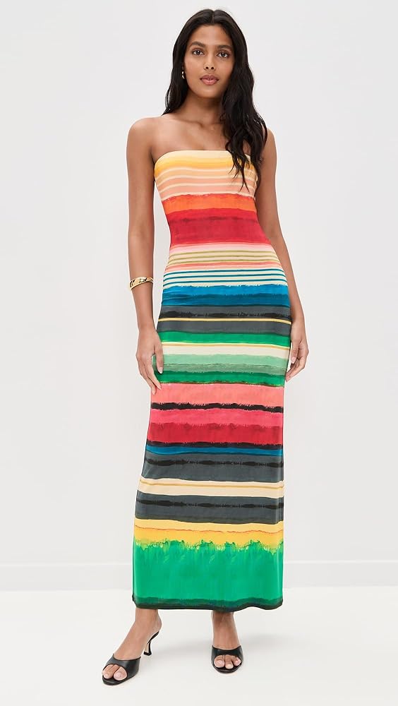 Amazon.com: alice + olivia Women's Delora Strapless Maxi