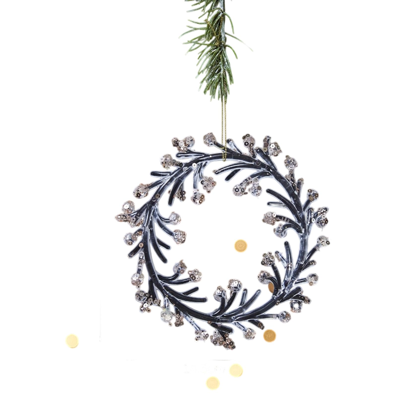 Xjdzineq Sturdy Acrylic Snowflake Deer Christmas Ornament Sparkling Shatterproof Holiday Decoration for Home & Tree Decor Clear Snowflake Reindeers Decoration