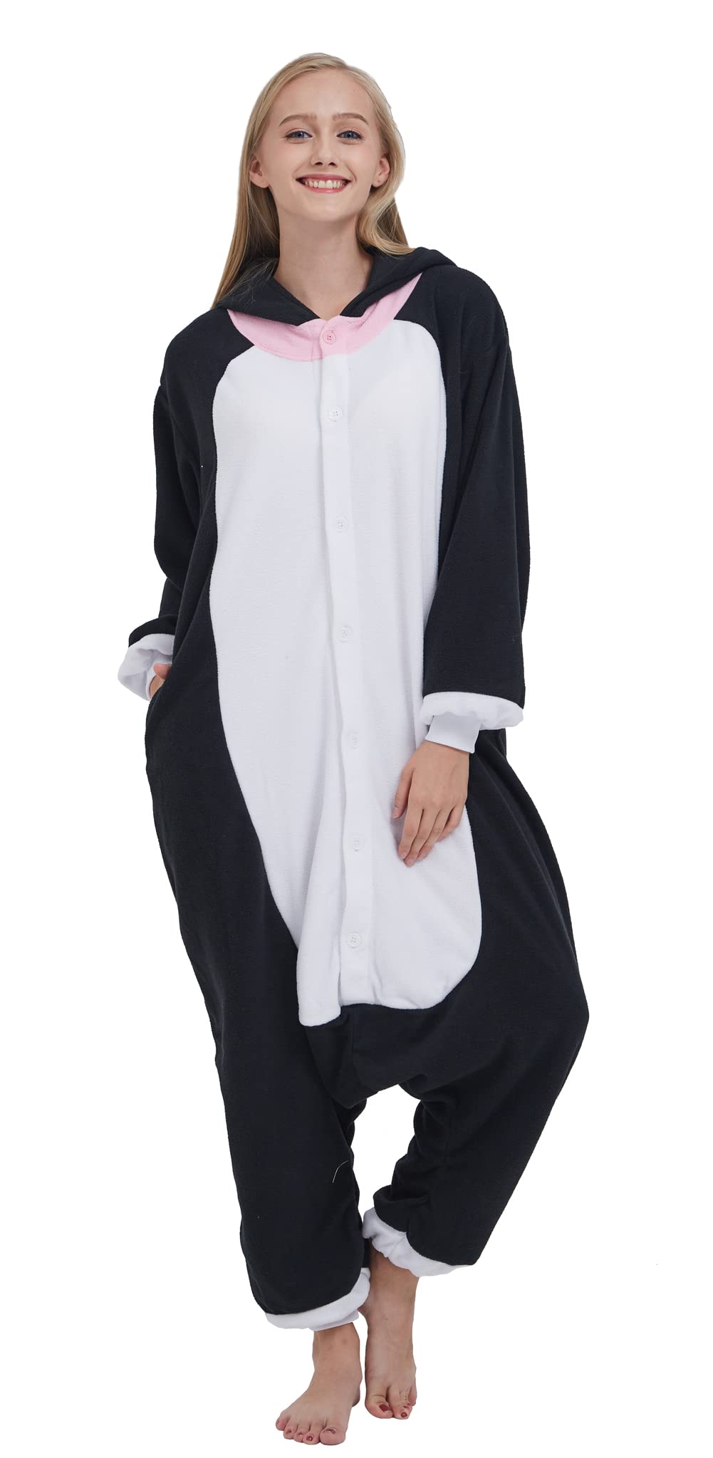 DELEY Unisex Axolotl Tutina Adulto Costume di Halloween Anime Axolotl Cosplay Pigiama Caldo degli Indumenti da Notte Homewear