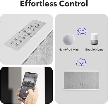 Audio Pro C10 MKII Wireless Speaker, WiiM Edition | High-Fidelity Sound, Multi-Room, Bluetooth, Wi-Fi | Compatible with AirPlay 2, Google Cast, Siri, WiiM Home App, Stream Spotify, TIDAL & More, White