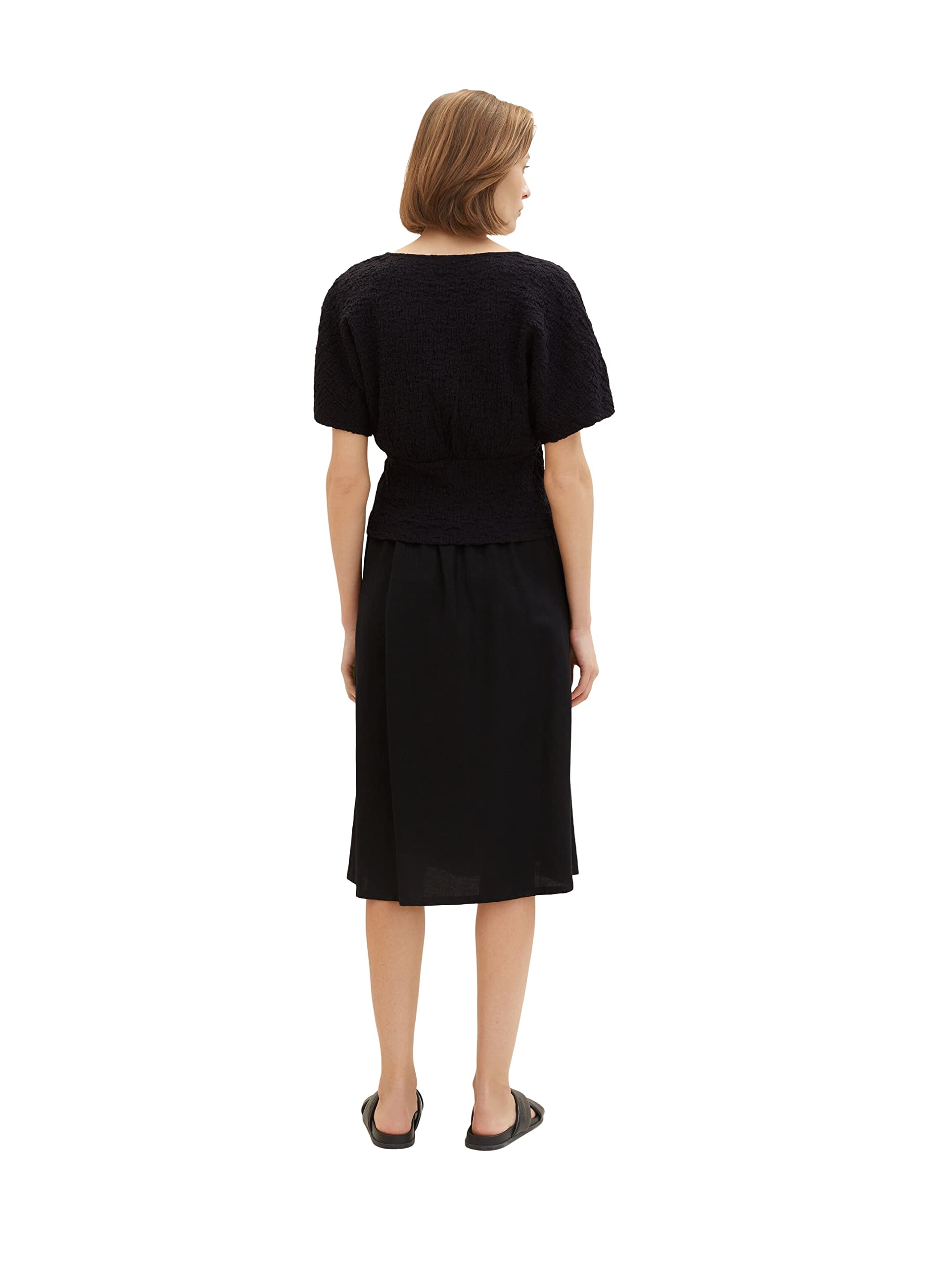 TOM TAILOR Damen Leinen Rock