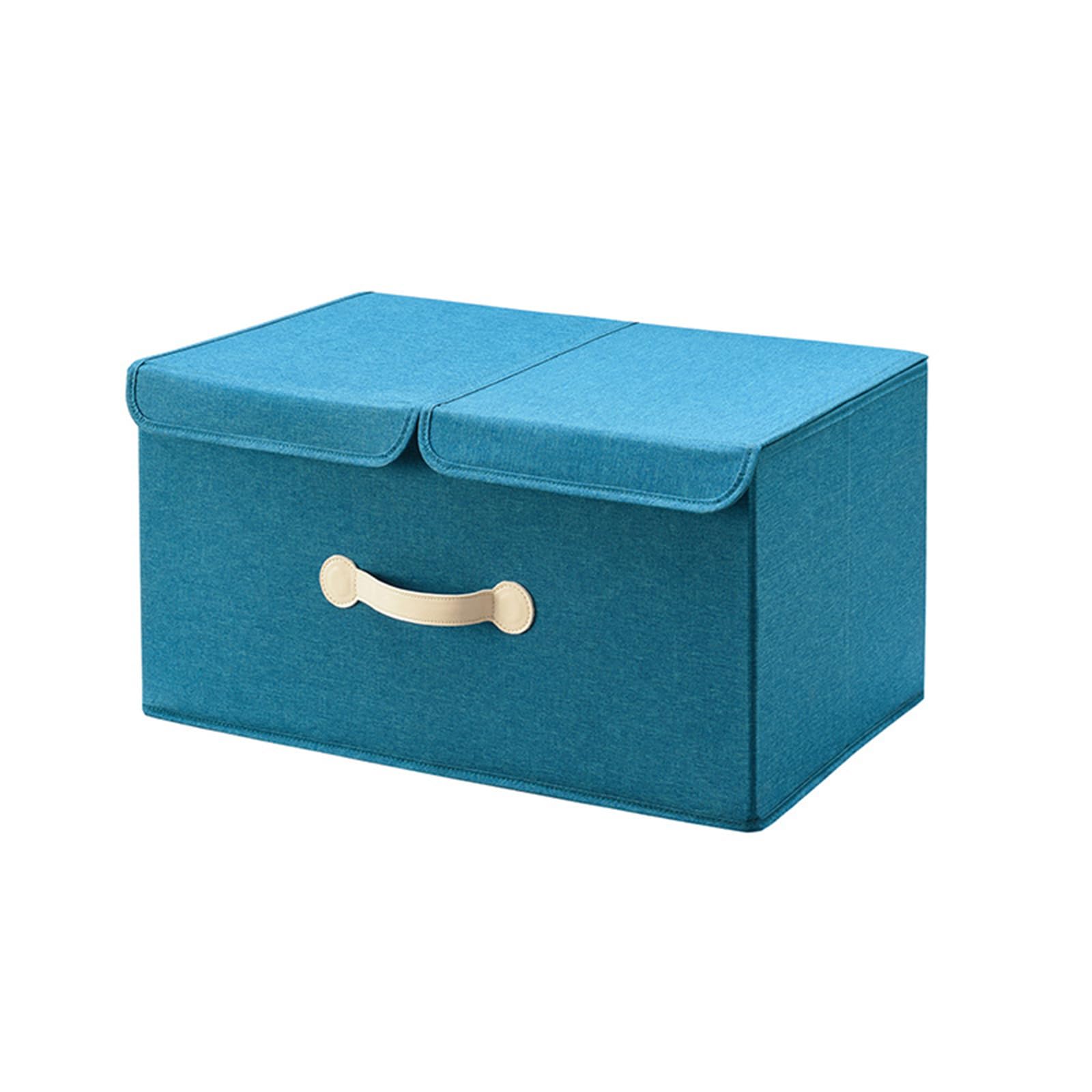 COELHO Scatole per Armadio con Coperchio Scatola di Stoccaggio Pieghevole del Guardaroba Home Organizzando Scatola di Archiviazione-Un- Doppio Coperchio