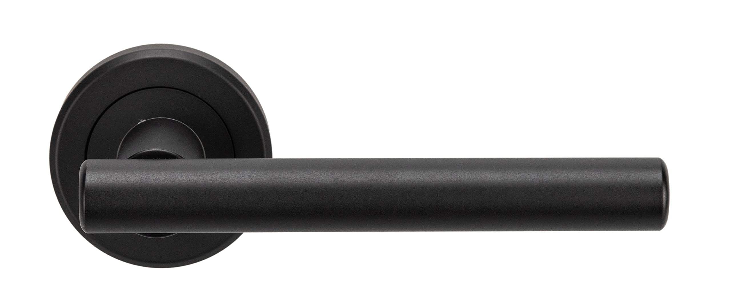 Serozzetta Philadelphia Lever on concealed fix round rose Matt Black Lot1440