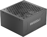 Corsair RM1000x Shift Alimentation ATX entièrement modulaire - Câble 12 V-2x6 natif, ATX 3.1 et PCIe 5.1, Bouton de contrôle de la Vitesse du Ventilateur, Condensateurs Japonais, Certifié Gold - Noir - 1