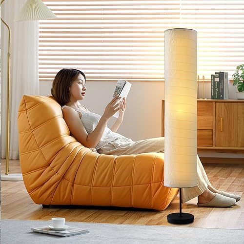 Miniatura 3 de Lámpara de mesita de noche de papel y cromado, lámpara de pie para decoración de habitación, farol, luz para mesita de noche, lámpara de escritorio,