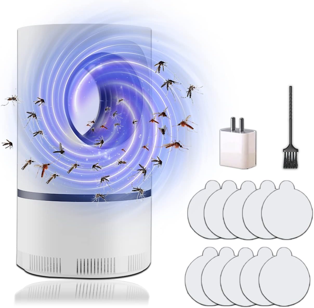 Bug Zapper,Strong Suction Mosquito Killer,Double Baits