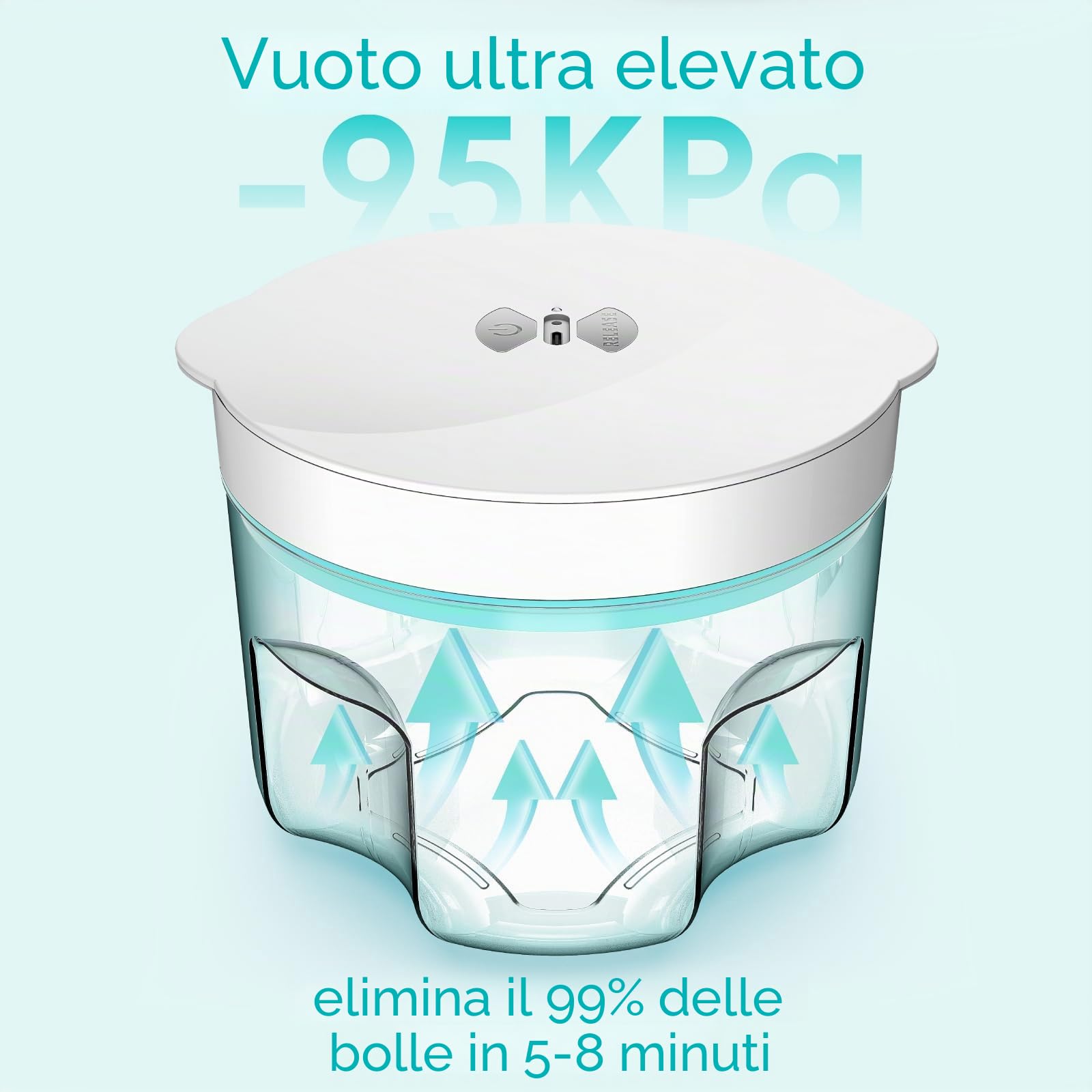 ISTOYO Rimozione bolla in resina, rimuovere il 99% della bolla in 8 minuti, 95kPa vuoto resina epossidica senza aria per resina epossidica, resina UV, stampi in silicone, fai da te, creazione di