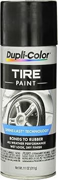 Dupli-Color TP101 Tire Paint Black Spray Paint - 11 oz. Aerosol Can