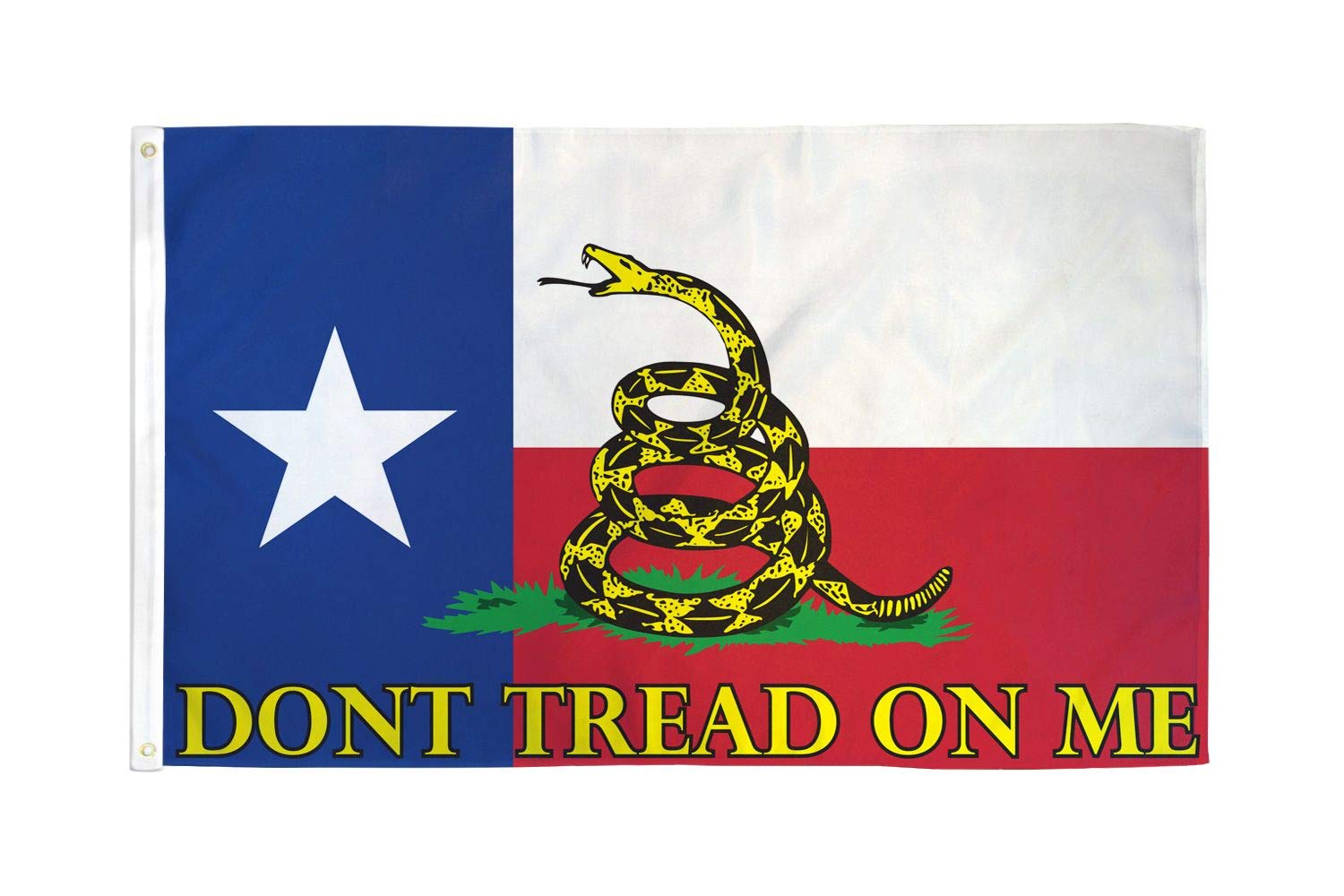 Amazon.com : 3'x5' TEXAS Gadsden "Don't Tread on Me" State FLAG, us tea  party, snake, F.I. : Outdoor Flags : Patio, Lawn & Garden