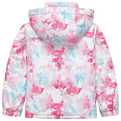 CREATMO US Girl's Waterproof Ski Jacket Warm Winter Snow Coat Windproof Snowboarding Rain Jacket2
