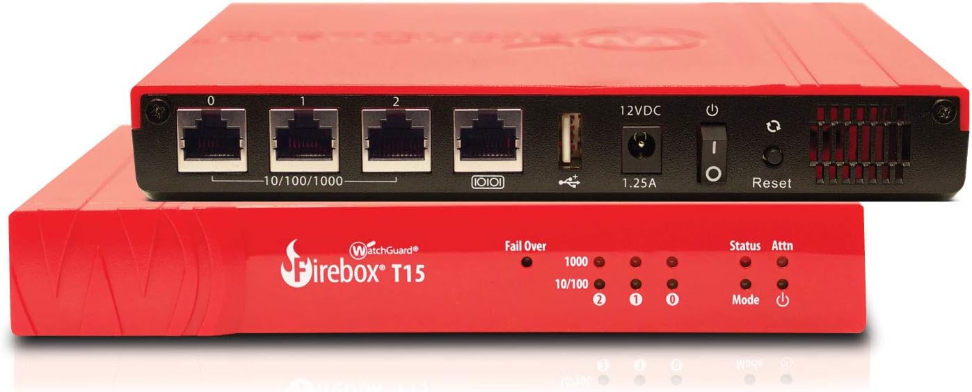 WatchGuard Firebox T15 Trade up with 1YR Basic Security Suite WGT15061-WW