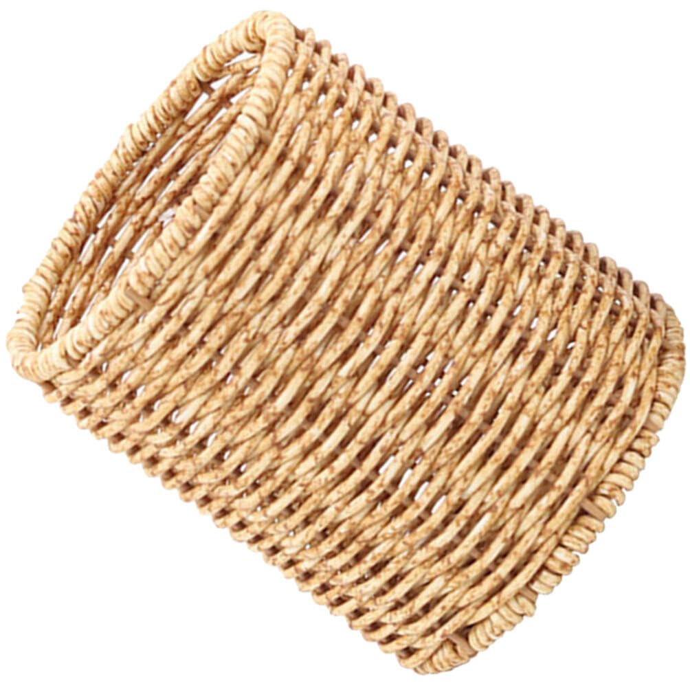 MAGICLULU 3pezzi Portapenne Rotondo Rattan Sintetico Organizer Per Scrivania Design Elegante e Funzionale Per Penne e Utensili Da Scrivania Superficie Liscia e Sicura
