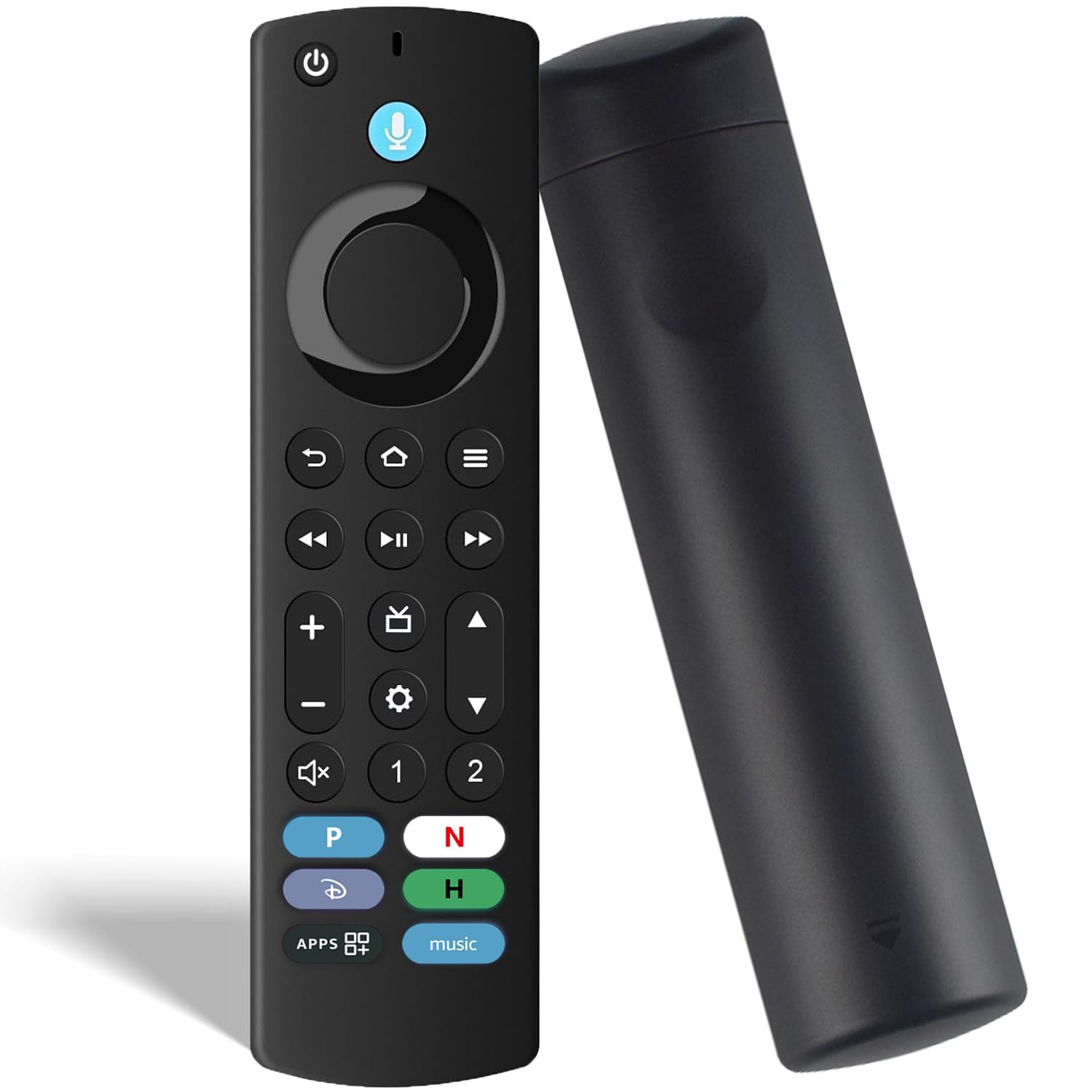 Télécommande vocale universelle : streaming (2ème, 3ème, 4K, max) de remplacement, également compatible avec Omni, Toshiba, Insignia, Pioneer et Smart TV multimédia 2 et 4, HD, Lite et