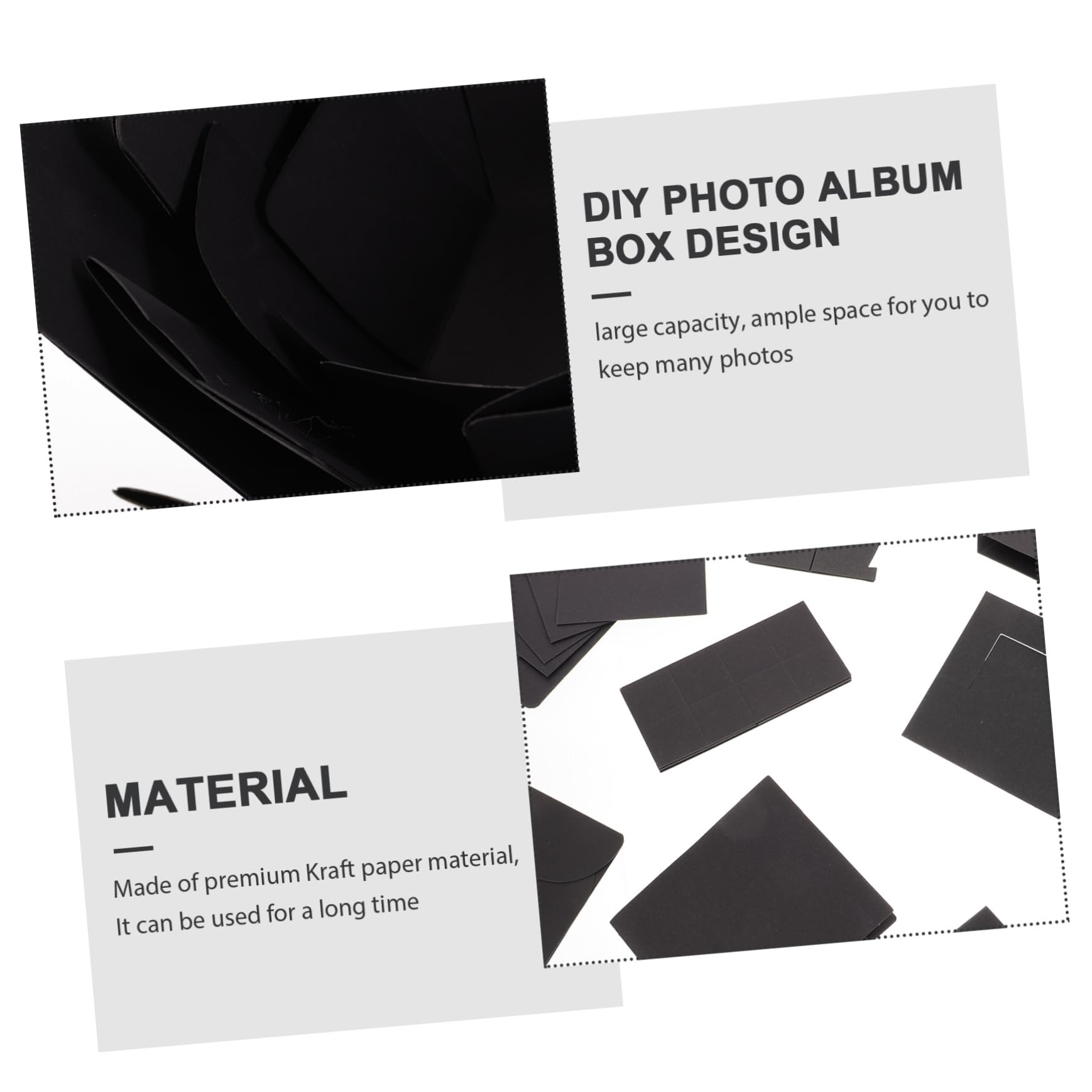 PRETYZOOM 1pezzi Album Fotografico Fai da Te Artigianale Contenitore Fotografico Album Artistico Ricordi Scatola Regalo Foto Personalizzato Regalo Compleanno Natale San