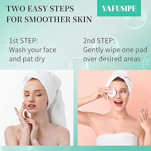 Miniatura 4 de Almohadillas de tóner de ácido glicólico 35% AHA Facial Rejuvenecimiento Exfoliante de ácido salicílico Toallitas faciales Exfoliante Químico