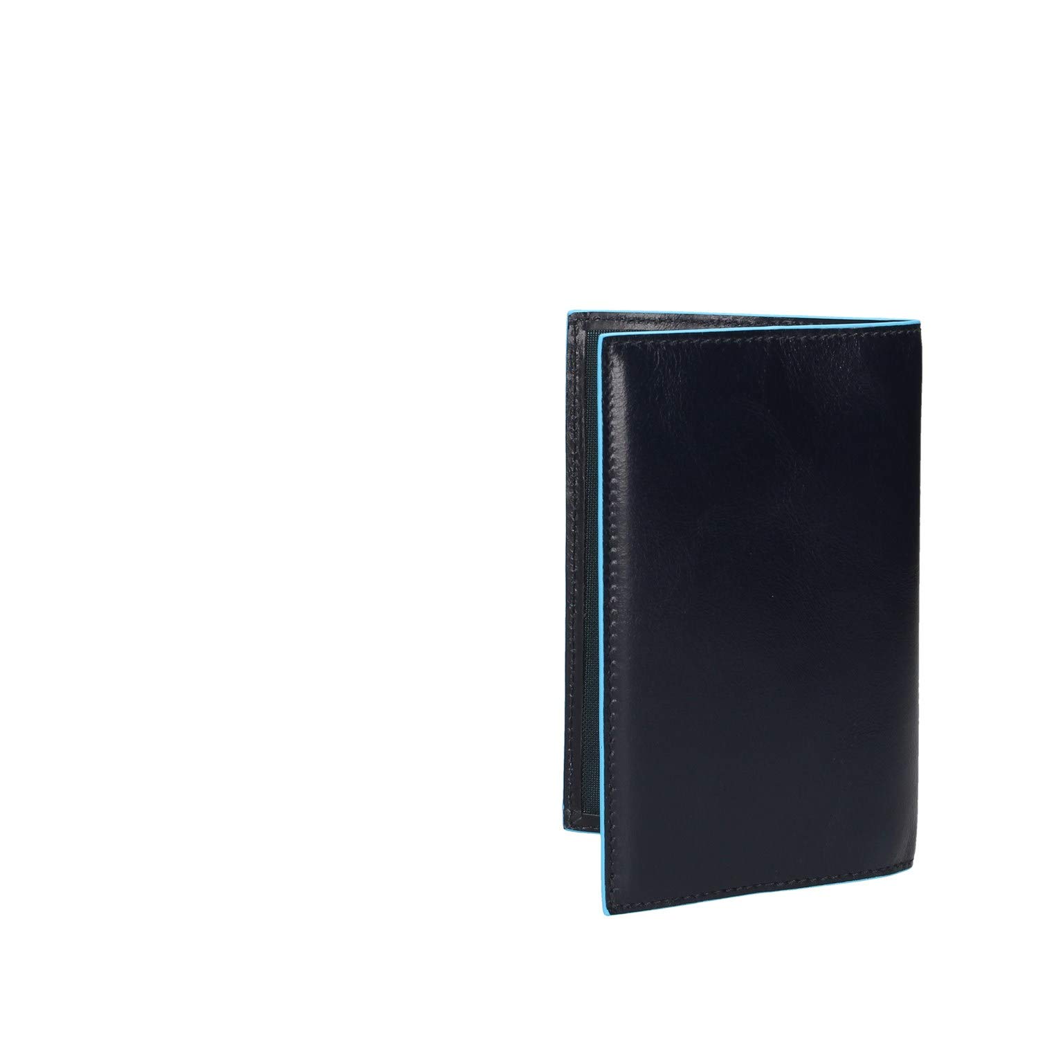 PIQUADRO - Porta Passaporto 9 cm Blue Square in Pelle - Unisex - Blu Notte | Formato viaggio, Elegante e Professionale, Compatto, Trasferte