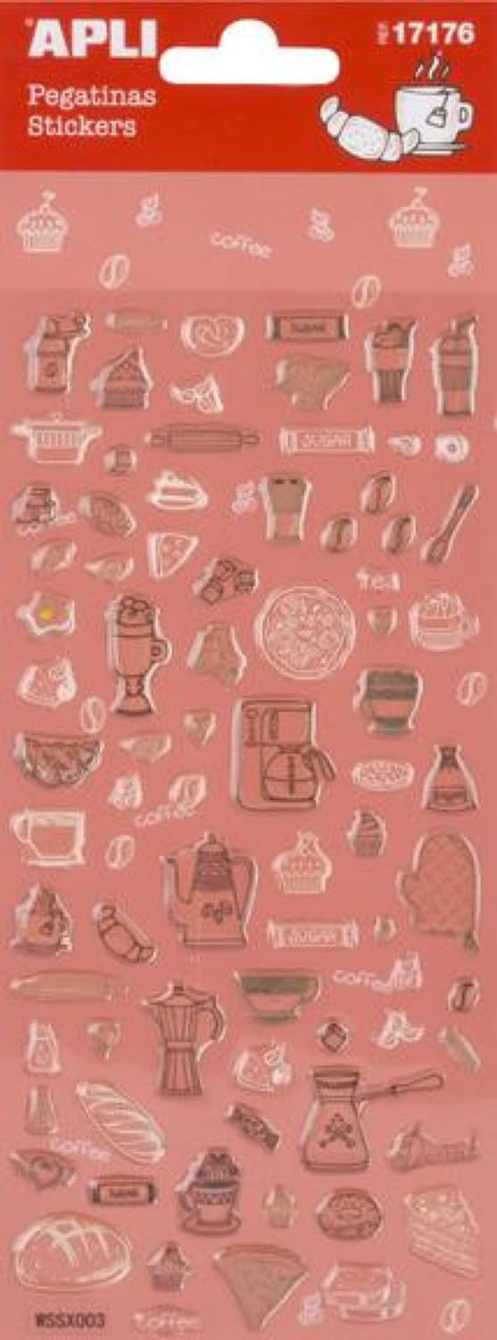 1 Sheet Stickers Epoxi Desserts Vintage Apli 17176