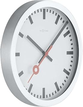 NeXtime wall clock station clock STATION, very silent, round, ø 35 cm