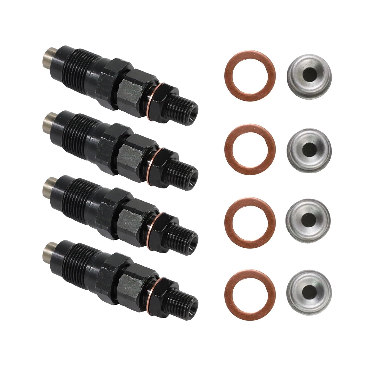 Accessoires de remplacement Lot de 4 écrous d'injecteur de carburant 20 mm 16600-43G23 for moteur diesel TD27 D21 2,7 L TD27, système d'alimentation en carburant de remplacement