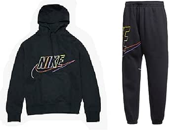 NIKE(ナイキ) 上下 セットアップ クラブ フリース+ プルオーバー フーディ ブラッシュドバック スウェット ジョガー パンツ DX0542+0548 010(ブラック) 030(ホワイト) 国内正規品 メンズ