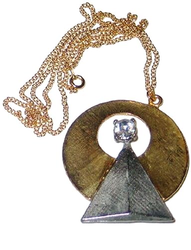 Mainstreet247 Star Trek Large Classic Vulcan Idic Gold Silver Pendant Necklace