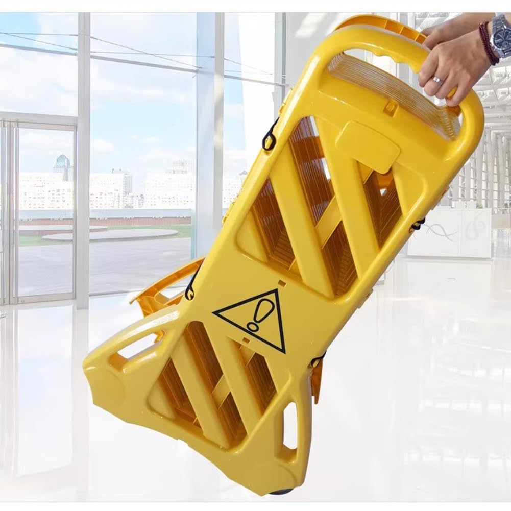 Barrera de Seguridad, Barrera de Seguridad portátil Comercial de 4 Metros (13 pies) - Valla Plegable para entradas de vehículos, Barrera de Control de tráfico para Obras de construcción, PUE