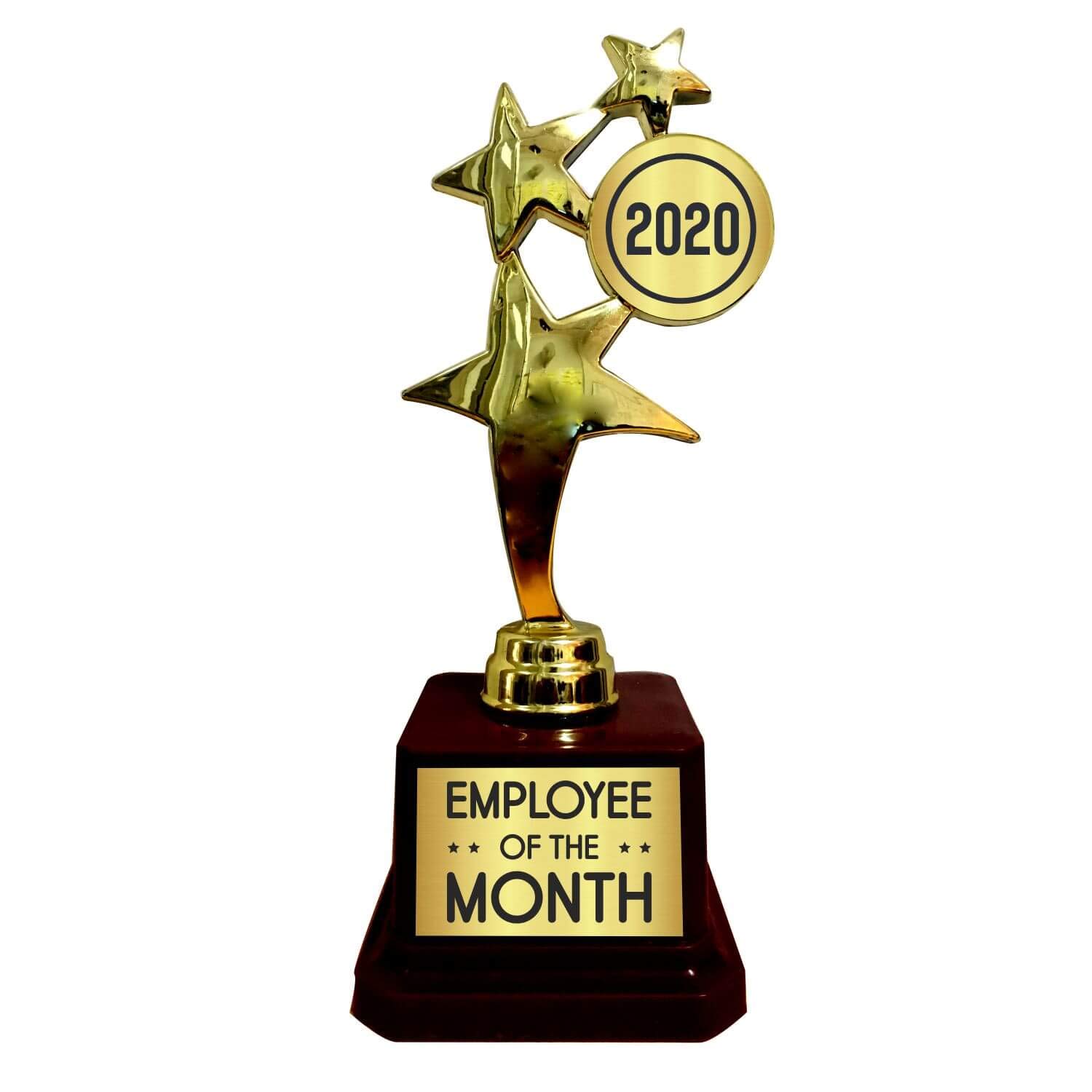 Yaya Cafe Employee of The Month Gifts Printed Award Star Trophy - Golden, Alloy (B085MG6283) Amazon Price History, Amazon Price Tracker
