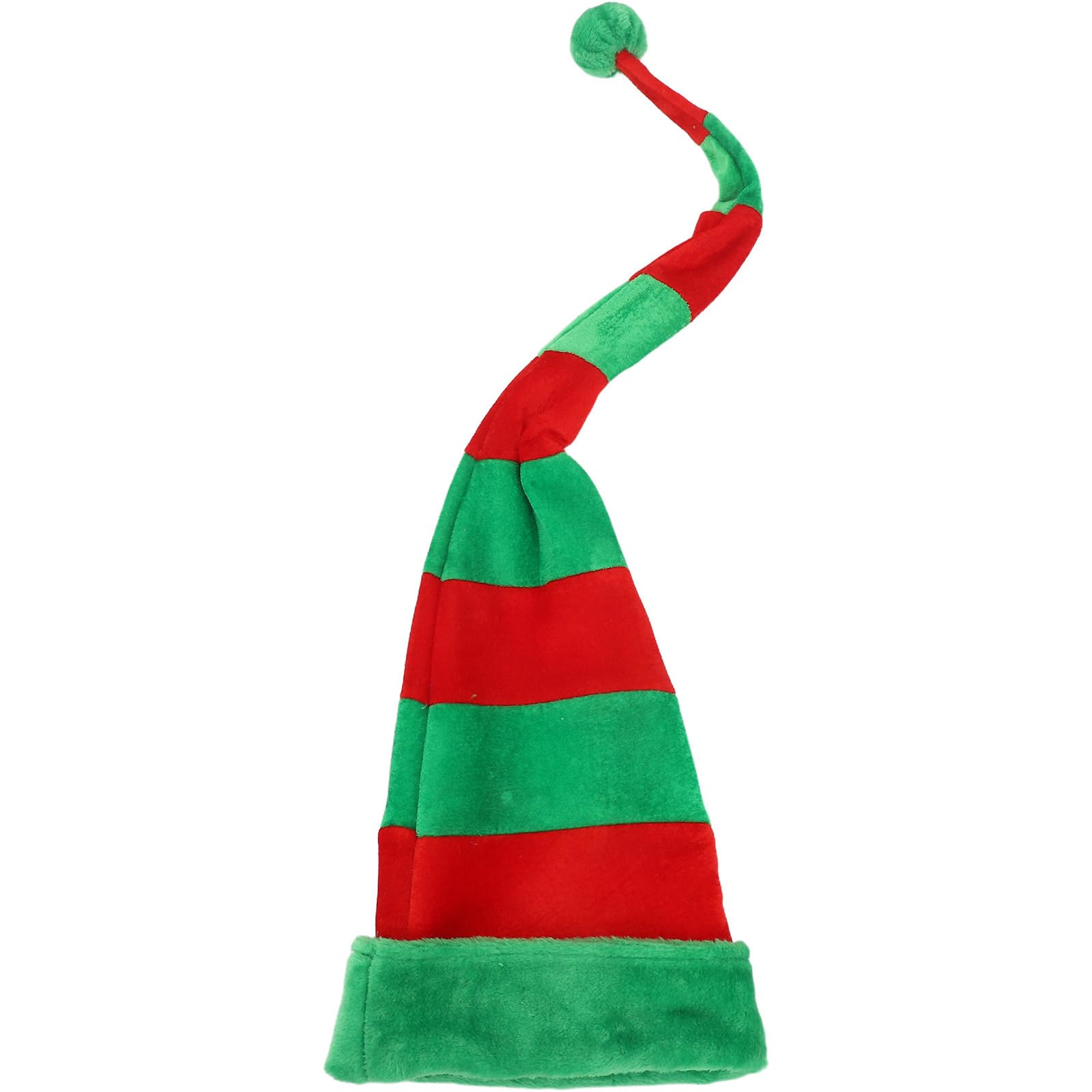 Sombrero Navideño Creativo y Largo para Fiesta de Navidad, de Tela y Hierro, Moldeable y Divertido, Adecuado Celebraciones Navideñas