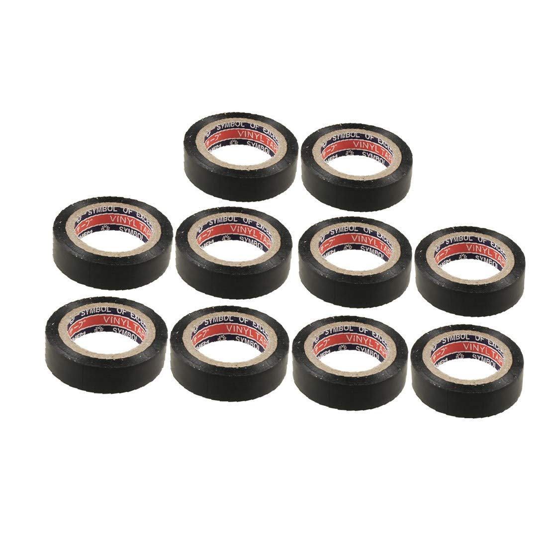 Uszczelniacz taśmy uszczelniającej do uszczelniania taśmy, 10 szt. 18 m x 16 mm, czarna samoprzylepna rolka taśmy izolacyjnej (rolka de Cinta aislante eléctrico glue Negro de 10 piezy, 18 mx 16 mm