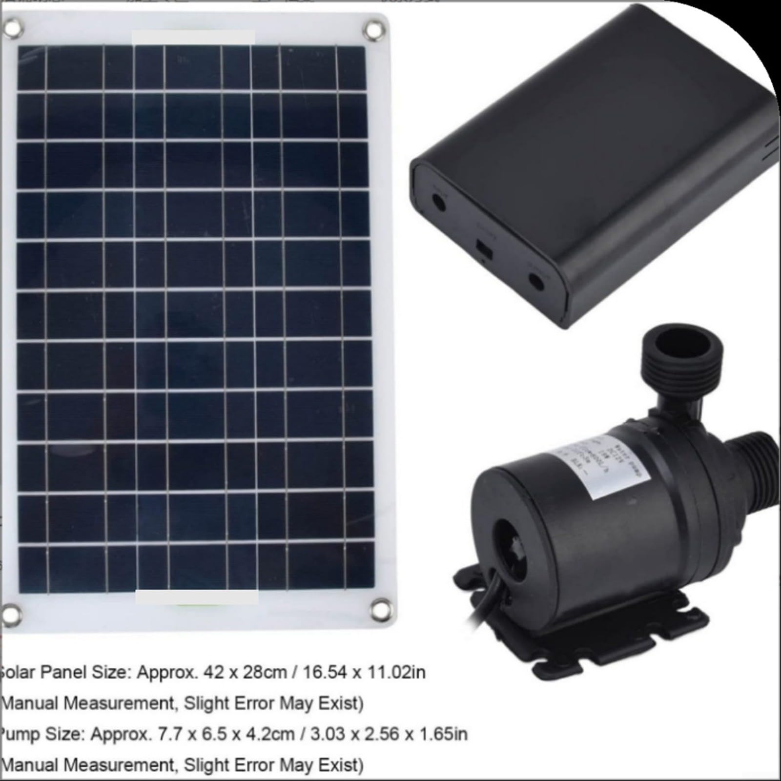 50W 800L/h Pannello Solare Pompa Acqua Set, Pompa Solare A Basso Rumore Cascata Fontana Pond Pump Kit Tool, Fai da Te Pompa Solare Stagno per Giardino, Bagno Uccelli, Acquario