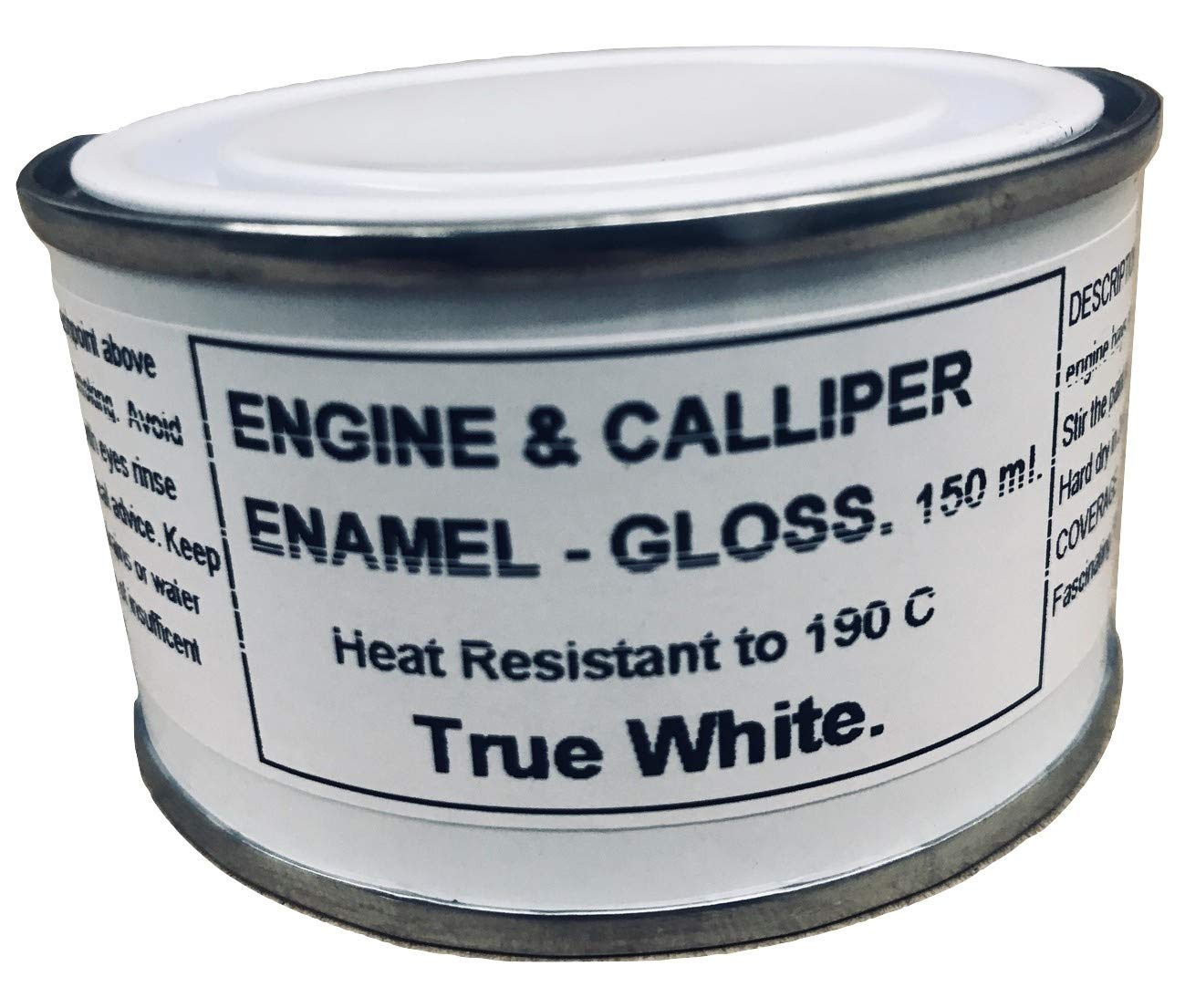 1 x 150ml True White Gloss Heat Resistant Brake Caliper & Engine Paint