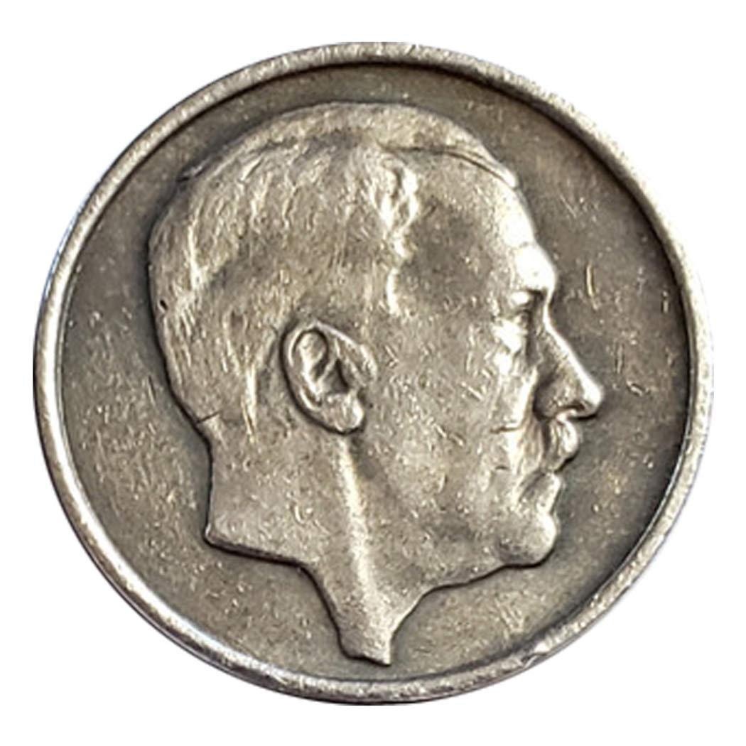 Pièce Allemande Sculptée à La Main – Laiton Plaqué Argent 925, Hobo Nickel, Collection Souvenir Authentique