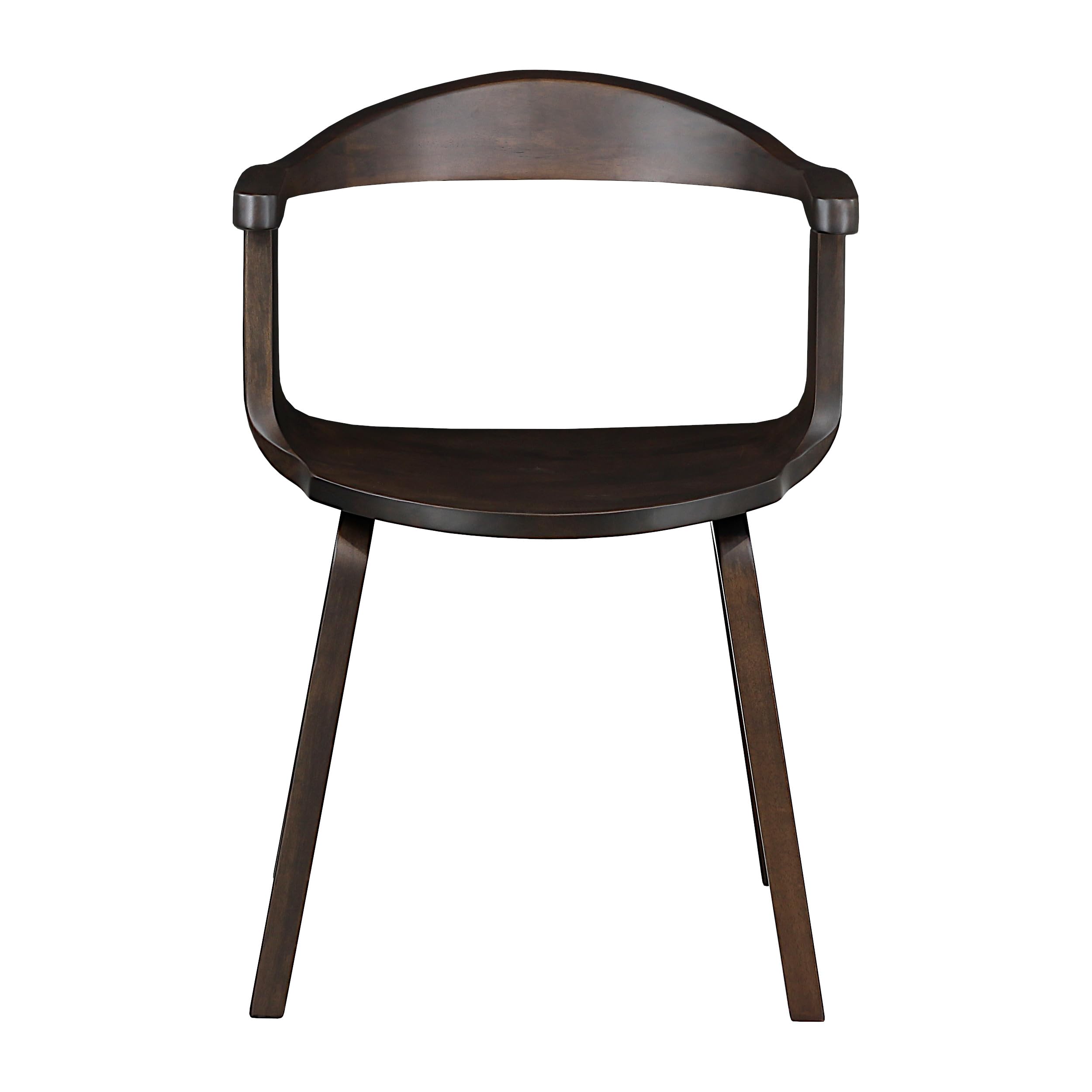 Totò Piccinni Poltroncina Sedia TICINO completamente in pregiato legno massello durevole (Noce, 1)