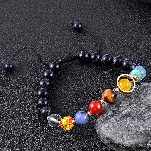 TUANTALL Armband Perlen Armband aus Naturstein Reiki Perlen Armband