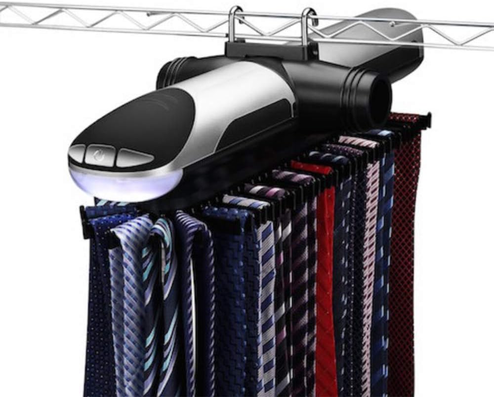 portacravatte motorizzato per uomini