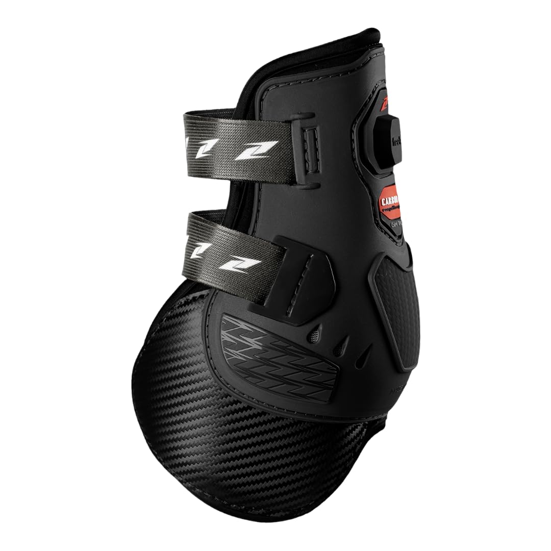 Zandonà Carbon Air Feel + EP Fetlock, Protection for Horses No Genre, E2116Epbkmbk, Black, M
