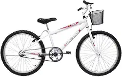 Bicicleta Aro 24 Feminina Saidx Quadro em Aço Freio V-Brake